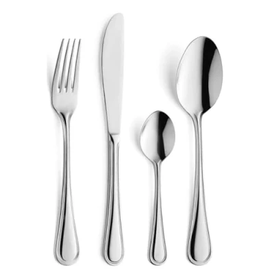 Image de Amefa 124200AF01C40 Helena Couverts de table/coffret 6 personnes Acier Inoxydable/Couvert Monobloc Finition Brillante 13,7 x 7 26,5 cm