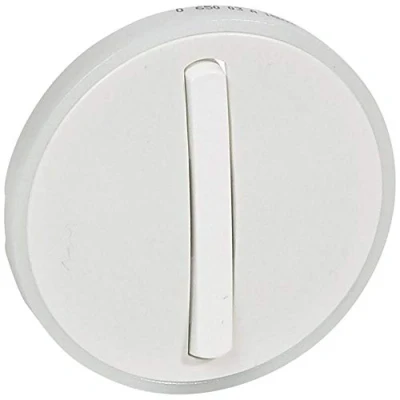 Image de Legrand 065003 Céliane Enjoliveur Étroit pour Interrupteur, Va et Vient ou Poussoir Lumineux, Blanc
