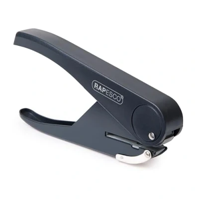 Image de Rapesco PF35A0G1 Sole Perforatrice 1 Trou, Capacité de 23 Feuilles,Noir