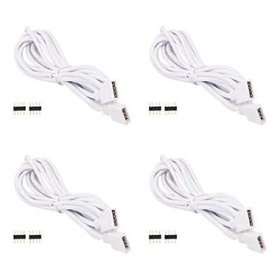 Image de WANGCL Lot de 4 câbles d&#039;extension bande LED à broches ou RVB 3528 5050 2835 2 m