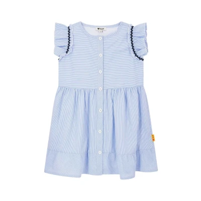 Image de Steiff Robe chemise pour enfants, Taille: 5a, Chambray blue