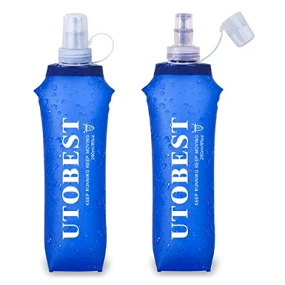 Image de UTOBEST Soft Flask TPU, Bouteille d&#039;eau de Course Pliable sans BPA, d&#039;hydratation pour la randonnée, Le Cyclisme, l&#039;escalade et Marathon