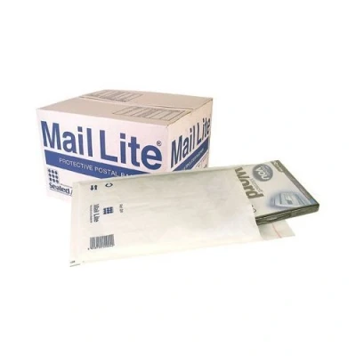 Image de Lot de 50 enveloppes rembourrées D/1 D1 180 x 260 mm Blanc Format DVD Équivalent à Jiffy JL1 / Featherpost Taille D