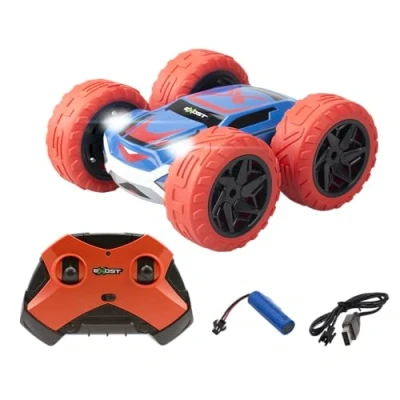 Image de Silverlit Exost Voiture Télécommandée Tout Terrain 360 Cross Rouge Batterie Rechargeable Conduite sur 2 Faces à + Phares LED Vitesse : 12km/h Jouet pour Enfants dès 5 Ans 54761