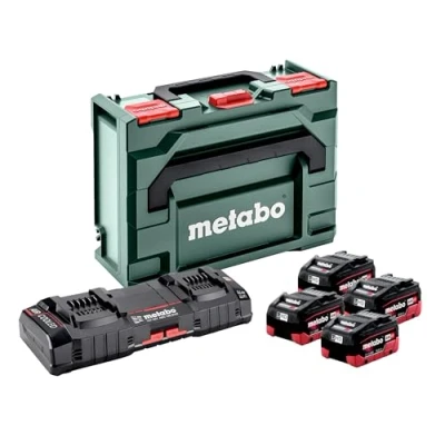 Image de METABO 685142000 Set baterías y cargador Basic 18V 2x LiHD 10,0Ah + ASC 145 maletín metaBox 215