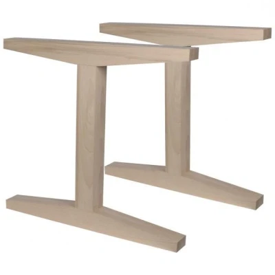 Image de Pied de table Bois construction Hêtre en forme I 72 cm Par lot