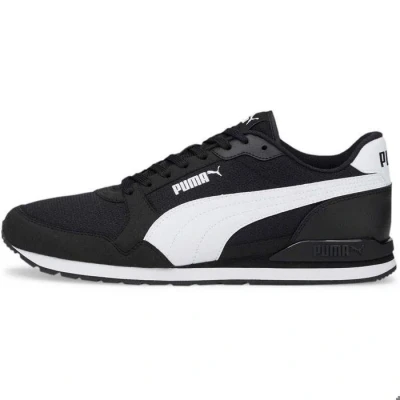 Image de Puma St Runner V3 Mesh, Basket Mixte, Noir Blanc, 37 EU