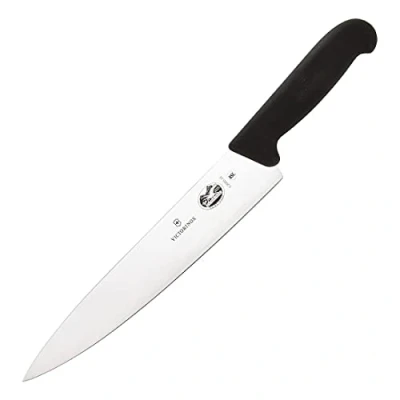 Image de Victorinox 5.2003.22 Couteau à découper Lame Droite, Acier Inoxydable, Noir, 30 x 5 cm