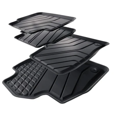 Image de Mossa Tapis de Sol en TPE adapté pour Skoda Scala Hayon (2019 ) Voiture Noir S