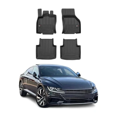 Image de OMAC Tapis de Sol en Caoutchouc Compatible avec VW Arteon 2017 2024 Noir Premium