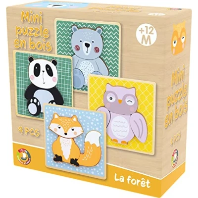 Image de Mini Puzzle : Foret (Boite de 4)