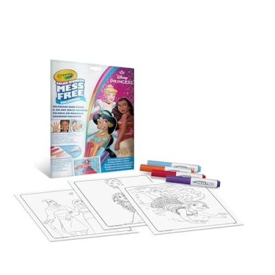 Image de CRAYOLA Color Wonder Coffret de Coloriage pour Enfants, 4 Feutres Couleurs Anti Taches et 18 Pages Coloriage, Édition Princesses Disney Âge Conseillé: à Partir 3 Ans