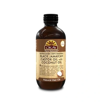 Image de Okay Huile de ricin jamaïcaine noire et noix coco 118 ml