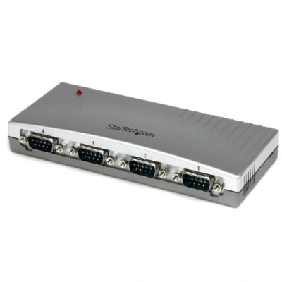 Image de StarTech. com Hub 4 ports adaptateur USB vers série RS232 DB9
