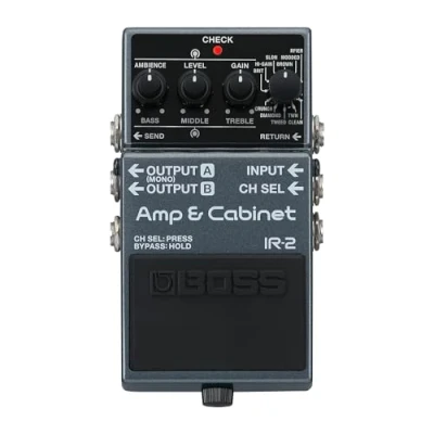 Image de IR 2 Amp &amp; Cabinet BOSS Un émulateur d&#039;ampli avec chargeur d&#039;IR de baffle premium 11 types différents Des IRs Celestion Digital Une interface utilisateur intuitive