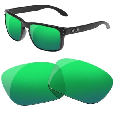 Image de HiCycle2 Verres polarisés de rechange pour lunettes soleil Oakley Holbrook XL Plusieurs options, Vert, nothing