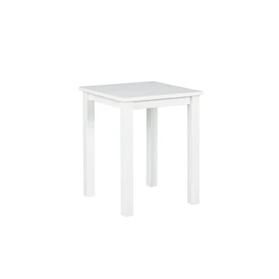 Image de Inter Link Table d&#039;appoint en Bois Petite pin Massif avec veinure Naturelle comme Basse, de Salon, Basse 45 x 55 cm Blanc