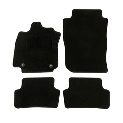 Image de DBS Tapis de Voiture sur Mesure pour Clio 4 (2012 2019) avec Clips Fixation Sol antidérapant Automobile pièces, Noir