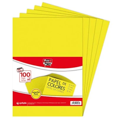 Image de Fixo Feuilles 75 g Papier Jaune fluo A4