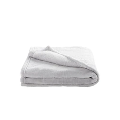 Image de DOMIVA Couverture Microdoux Microfibre 100% Polyester Uni Perle 75 x 100 cm