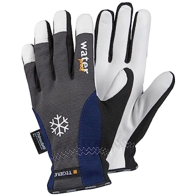 Image de Ejendals Tegera 295 Gant en cuir Taille 10 Gris/Bleu/Blanc