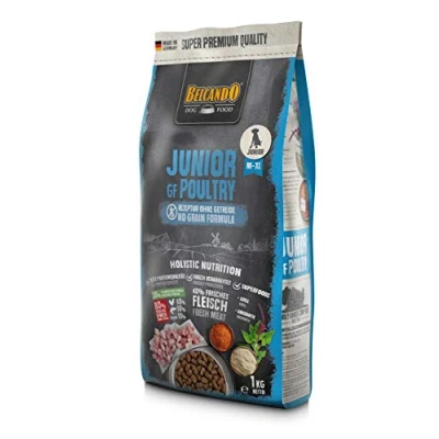 Image de BELCANDO Junior GF Poultry [1 kg] Nourriture sèche sans céréales pour Jeunes Chiens Aliment Complet à partir de 4 Mois