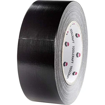 Image de Ruban adhésif toilé Gaffer TOOLCRAFT 54B48L20SC noir (L x l) 20 m 48 mm thermofusible 1 pc(s)