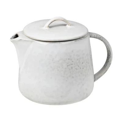 Image de Broste Copenhagen Nordic Sand Théière en grès Crème 11,6 cm