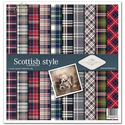 Image de ITD Collection Emballage Scrapbooking 12 x pouces, Papier Scrapbooking, Décor, Carton 310 320 mm (Scottish style SLS 017)