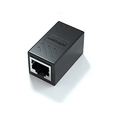Image de Herfair Lot de 2 coupleurs RJ45, Ethernet, réseau pour Cat7, Cat6, Cat5e, Cat5, coupleur câble Ethernet