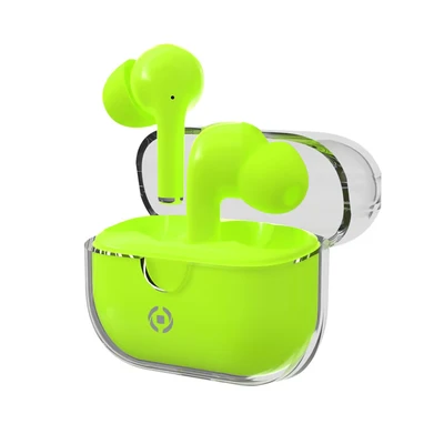 Image de Celly CLEAR Écouteurs True Wireless Stereo (TWS) Ecouteurs Appels/Musique USB Type C Bluetooth Vert Neuf