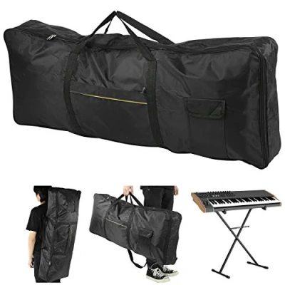 Image de Housse pour Piano Électronique, Clavier 61 Touches Sac de Tissu Oxford Étui Électrique Imperméable à L&#039;Eau et la Poussière