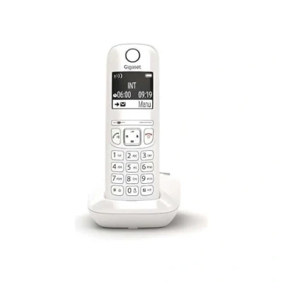 Image de Gigaset AS690 Téléphone fixe sans fil avec grand écran rétroéclairé pour un affichage ultra lisible, fonction blocage d&#039;appels Blanc [Version Française]