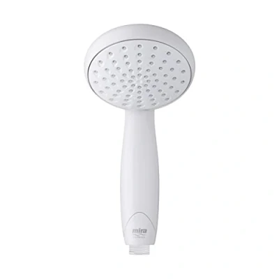 Image de Mira Showers 2.1703.001 Nectar Pommeau de Douche à Jet Unique, Blanc, 9 cm