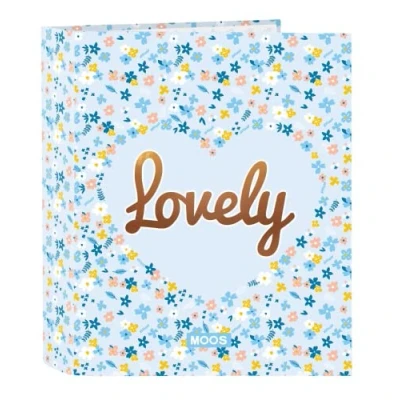 Image de Classeur A4 Moos Lovely 33 CM CMP Avec anneaux Blanc