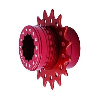 Image de Cervus Kit de Conversion Cassette vélo à Vitesse Unique Shimano 18 Dents (Rouge)