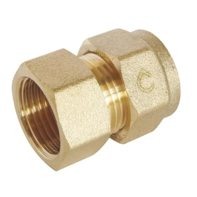 Image de SOMATHERM FOR YOU, Raccord à compression femelle 12/17 pour tube PER Ø12 Installation rapide et fiable Normé ACS Pression max 10 bars Température de 5C 90C Jaune