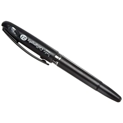 Image de Pentel Tradio Calligraphy Stylo plume de calligraphie pointe large 2,1 mm Noir