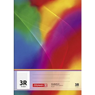 Image de Brunnen 104490323 Cahier ligné avec marge, format A4, 16 pages, pour la classe 3 en Allemagne