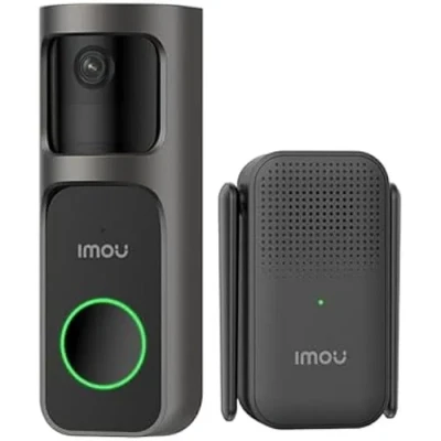 Image de Imou Video Timbre Set 30Pan Lens Doorbell Cámara Inalámbrica Detección Humana Two Way Talk Sensor de Movimiento Con Resistente al Agua, 120 días duración la batería