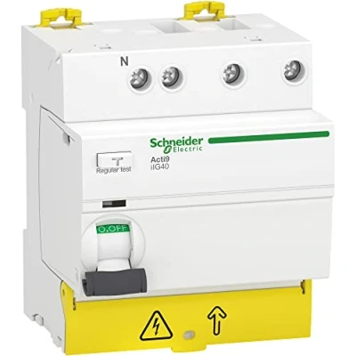 Image de Schneider Electric Acti9 iIG40 interrupteur différentiel tête de groupe 3P+N 40A 300mA type AC A9R77740