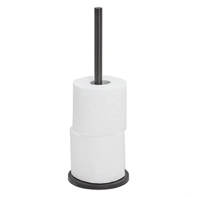 Image de Tiger Tune, Porte rouleaux papier toilette de réserve à poser, Métal brossé, Noir