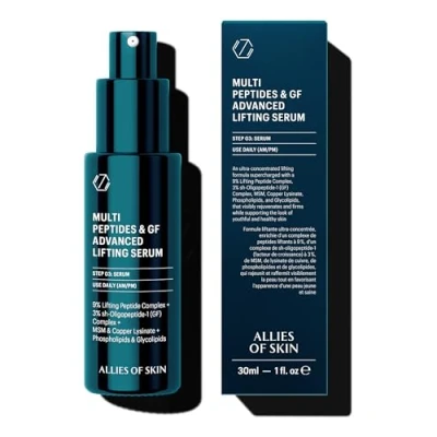 Image de Allies of Skin Multi Peptides &amp; GF Advanced Lifting Serum Sérum, Taille: 30 ml,