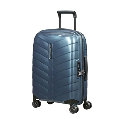 Image de Samsonite Attrix Spinner S, Bagage à Main Extensible, 55 cm, 38/44 L, Bleu (Bleu Acier)