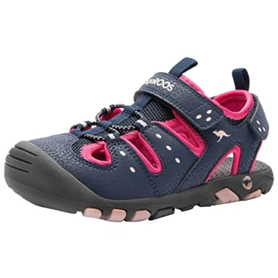 Image de KangaROOS Femme K Trek Sandale, DK Navy Fandango Rose, 35 EU