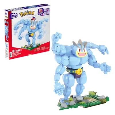 Image de Mega Pokémon Coffret Construction Mackogneur Mécanisé avec Nouvelle Brique De Mouvement, Figurine 4 Bras Articulés, Hauteur 18 Cm, 401 Pièces, Jouet Enfant, A Partir Ans, HTH70
