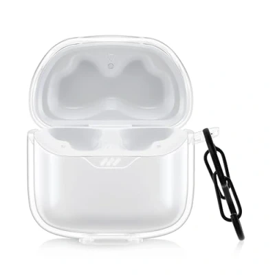 Image de kwmobile Étui Compatible avec JBL Tune Flex Housse en Silicone Souple pour Écouteurs Transparent