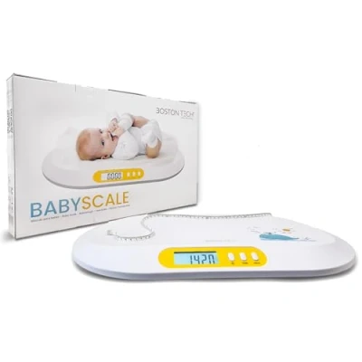 Image de Balance pour bébés et animaux de compagnie. numérique avec écran LCD rétro éclairé fonction tare, idéale calculer le poids votre nouveau né, capacité 20 kg Modèle BA104