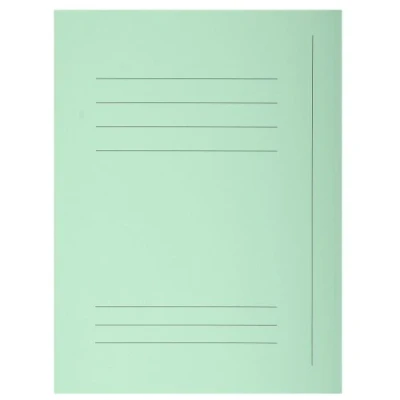 Image de Exacompta Réf. 235004E Paquet de 50 chemises rigides imprimées avec 3 rabats SUPER 210 g/m² couleurs pastel certifiées PEFC™ dimensions 24 x 32cm pour documents format A4 couleur vert clair