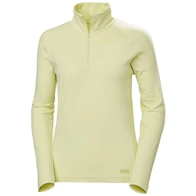 Image de Helly Hansen W Verglas Fermeture Éclair 1/2 Pull, Jaune délavé 33, M Femme